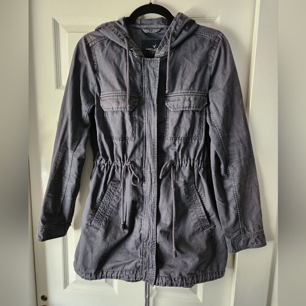 American Eagle Blue Utility Style Jacket Medium